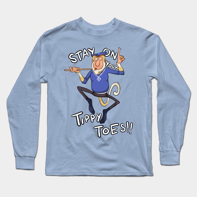 Stay On Your Tippy Toes! Long Sleeve T-Shirt by NoveltyStylus